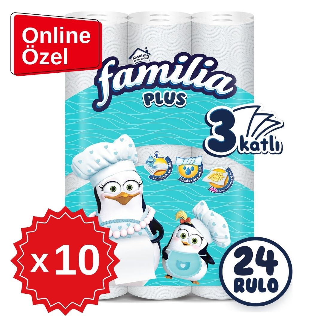 Familia 3 katlı 24lü Rulo Kağıdı 10 PAKET